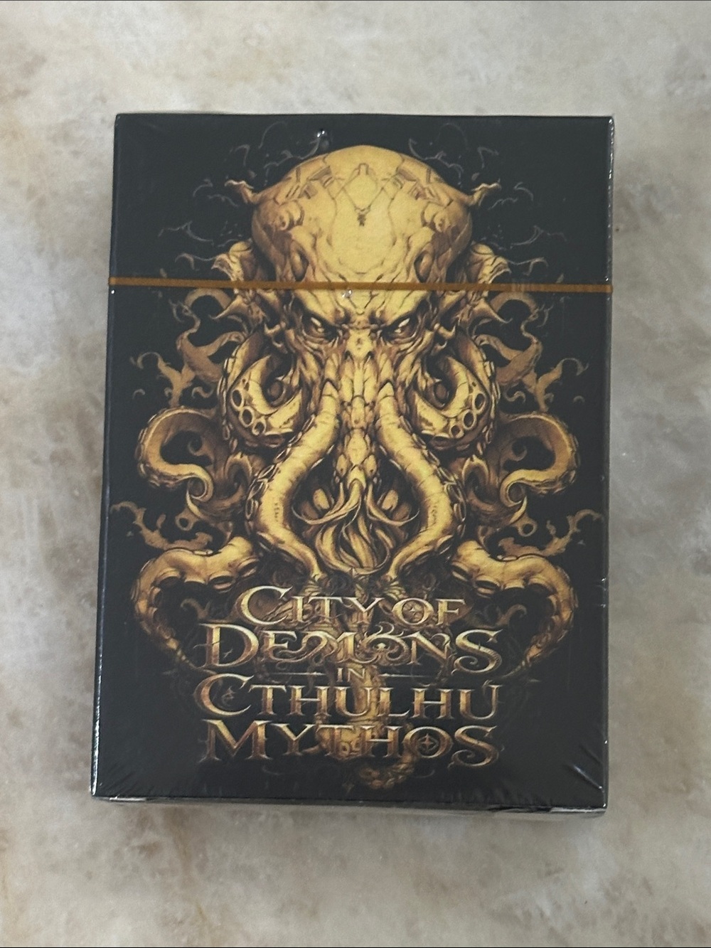 City of Demons Cthulhu Mythos Playing Cards - Black & Gold